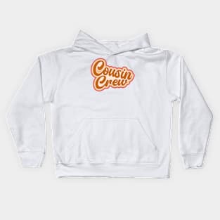 Cousin Family Matching Typography Retro Vintage Kids Hoodie